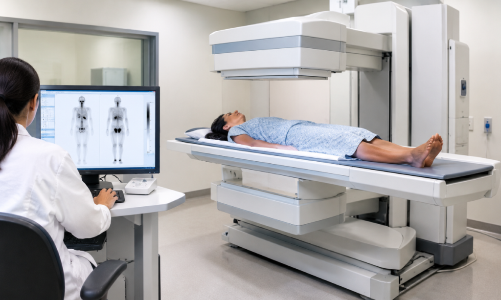 Whole body scan for iodine uptake after treatment