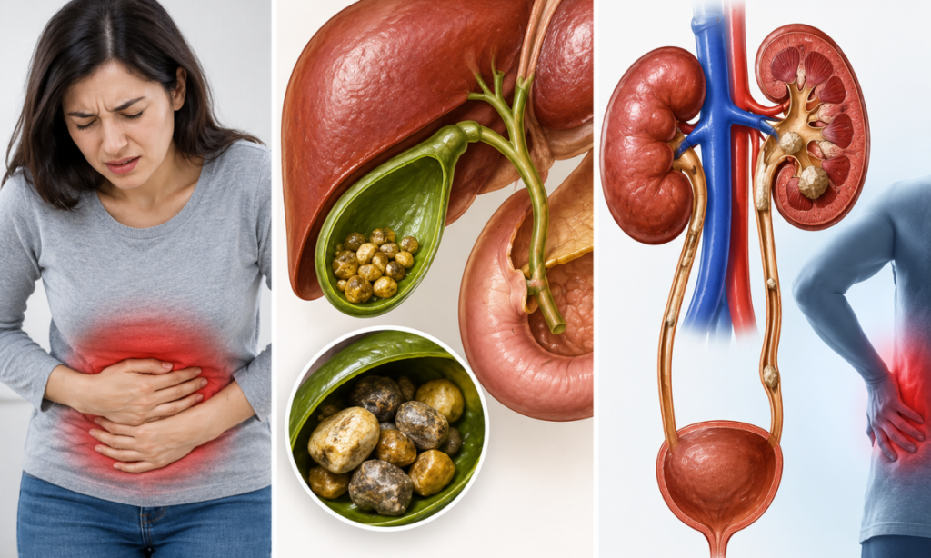 Abdominal imaging for pain, gallstones and kidney problems