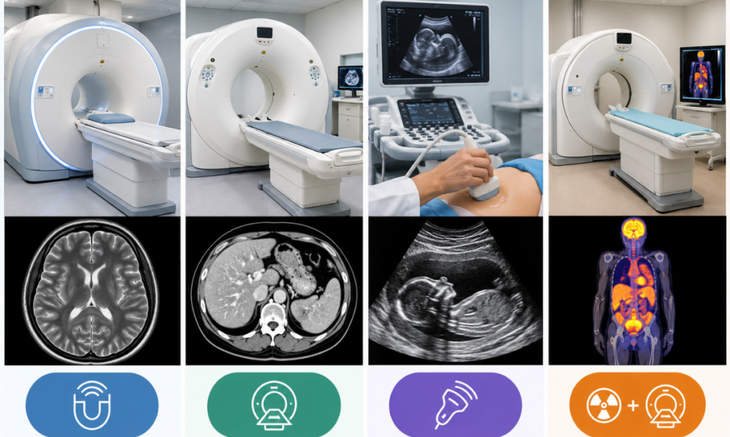Key differences between MRI, CT scan, ultrasound and PET/CT scans