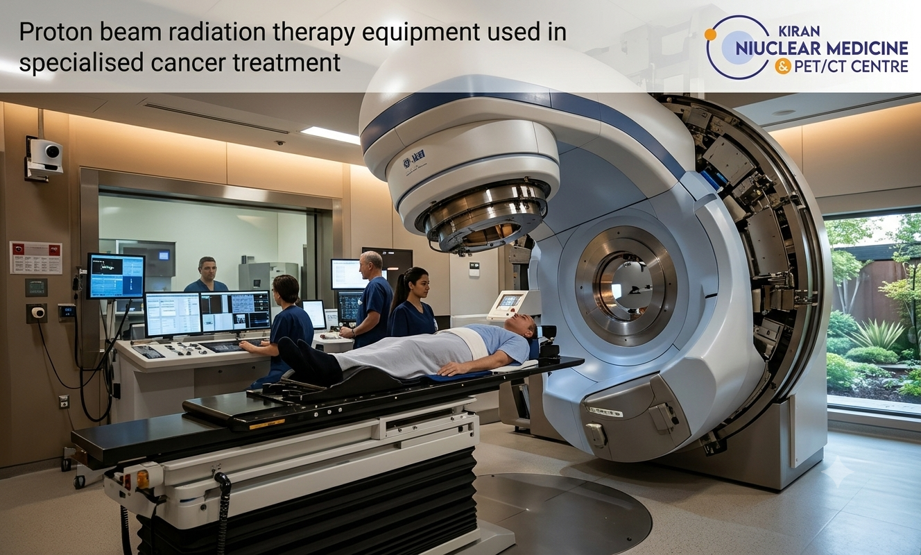 Proton beam radiation therapy equipment used in specialised cancer treatment